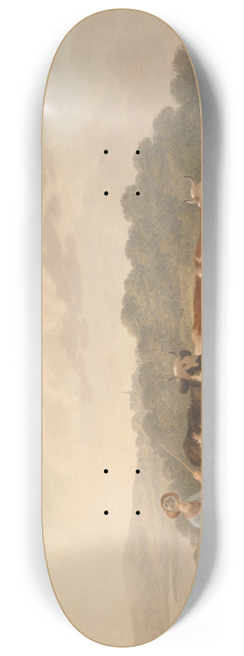 Charles Towne - Woman with Cattle 8.25 inch art skate deck