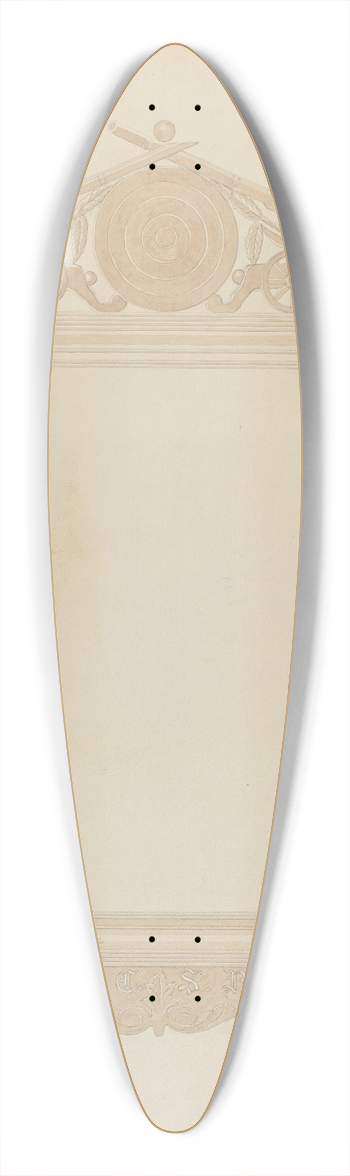 John Koehl - Picture Frame 39.3 inch art pintail longboard deck
