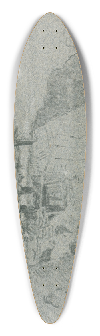John Linnell - Edgware Road, London 39.3 inch art pintail longboard deck