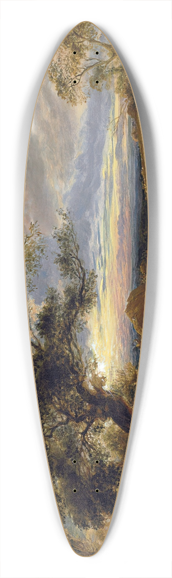 John Linnell - Evening 39.3 inch art pintail longboard deck