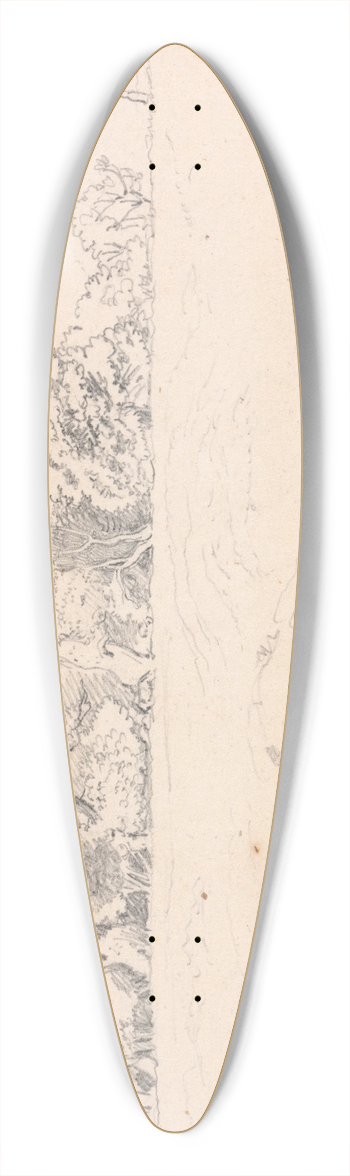 John Linnell - Windsor Forest 39.3 inch art pintail longboard deck