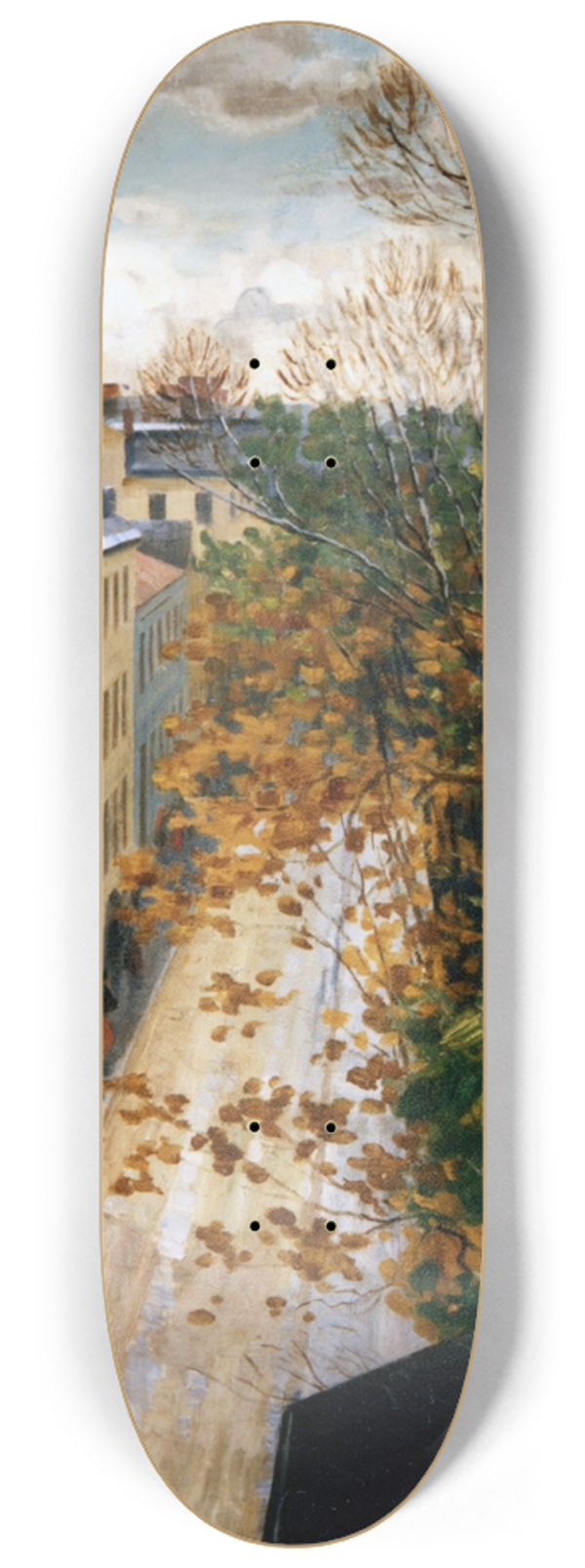 Charles Vetter - Die Kaulbachstrae in Mnchen nach dem Gewitter 8.25 inch art skate deck