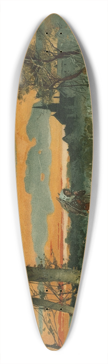 John Mazzanovich - Winter 39.3 inch art pintail longboard deck