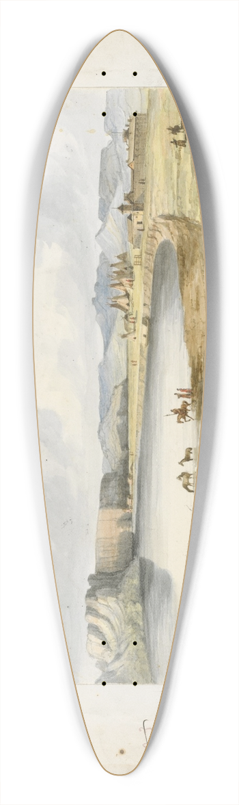 John Mix Stanley - FortBenton 39.3 inch art pintail longboard deck