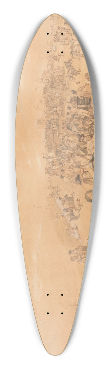 John Nixon - Brighton Races 39.3 inch art pintail longboard deck
