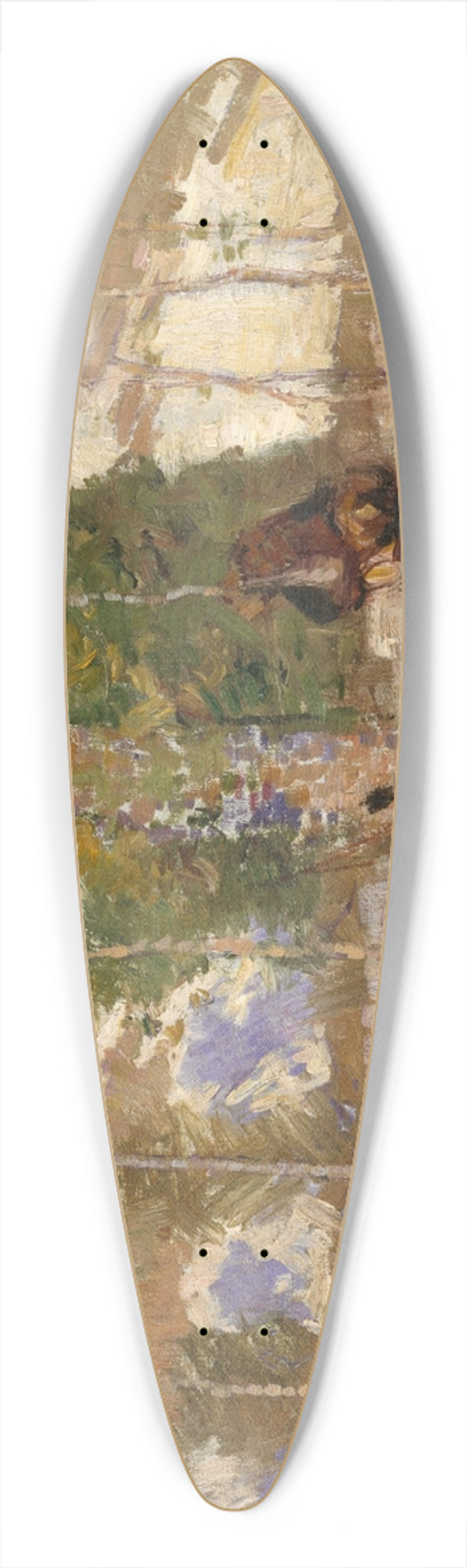 John Peter Russell - Madame Sisley on the banks of the Loing at Moret 39.3 inch art pintail longboard deck