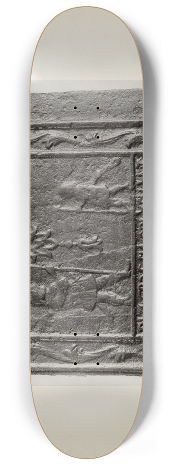 Charles Von Urban - Pa. German Stove Plate 8.25 inch art skate deck