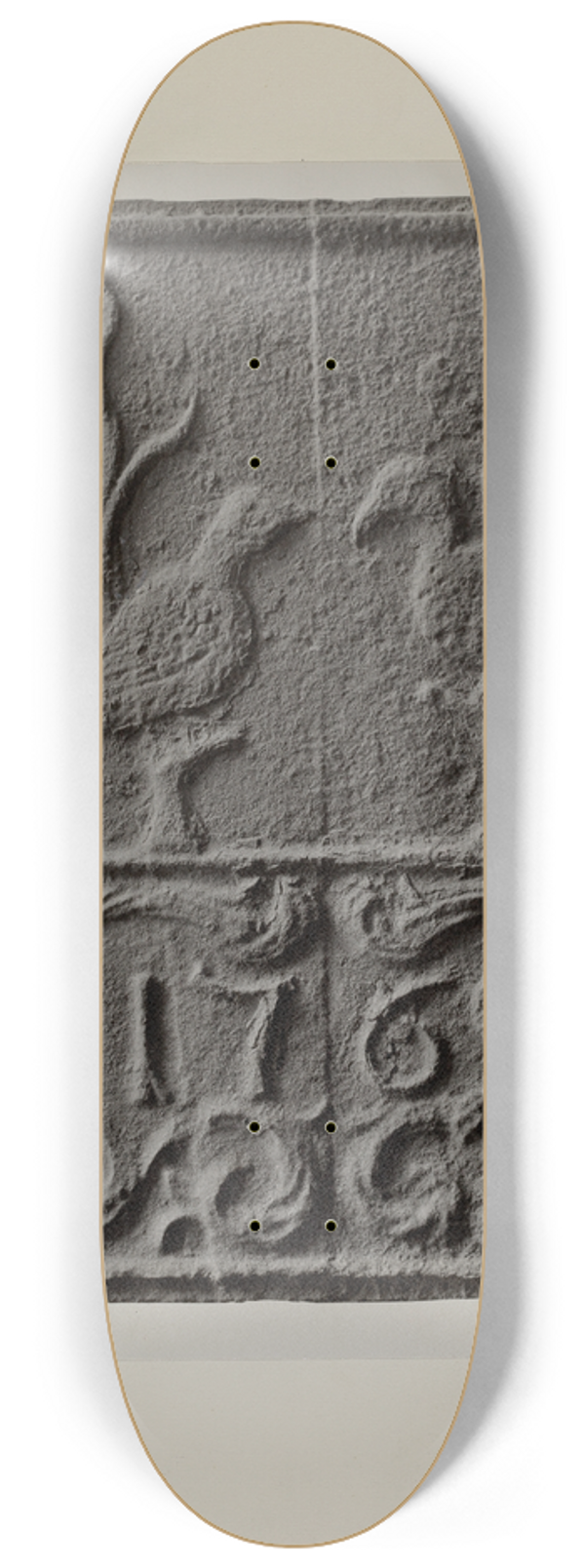 Charles Von Urban - Pa. German Stove Plate 8.25 inch art skate deck