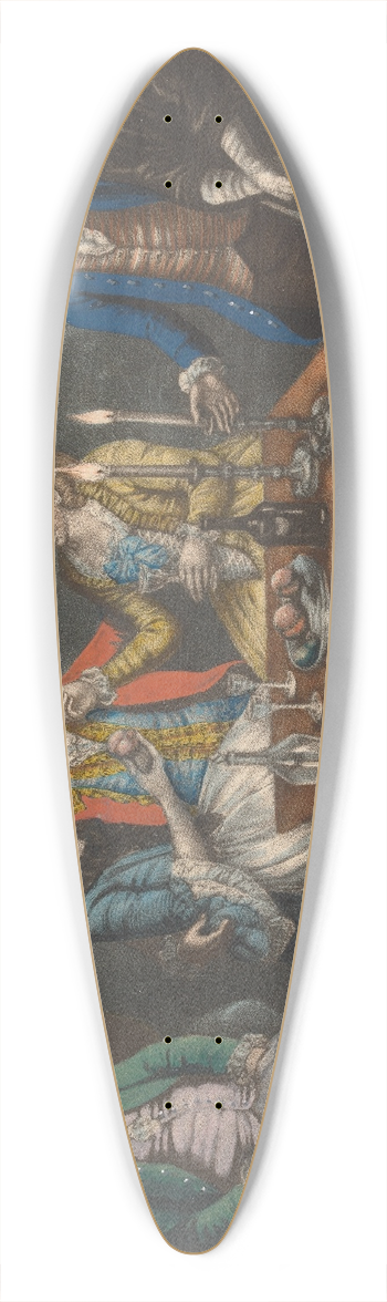 John Raphael Smith - The Prodigal Son in Excess 39.3 inch art pintail longboard deck