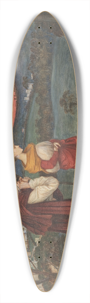 John Roddam Spencer Stanhope - Age and beauty 39.3 inch art pintail longboard deck