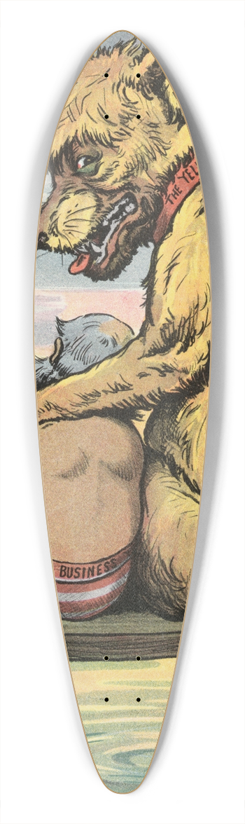 John Samuel Pughe - Me and Jack 39.3 inch art pintail longboard deck