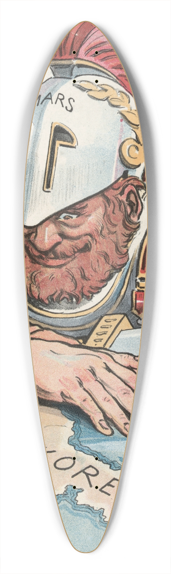 John Samuel Pughe - The sands of time 39.3 inch art pintail longboard deck