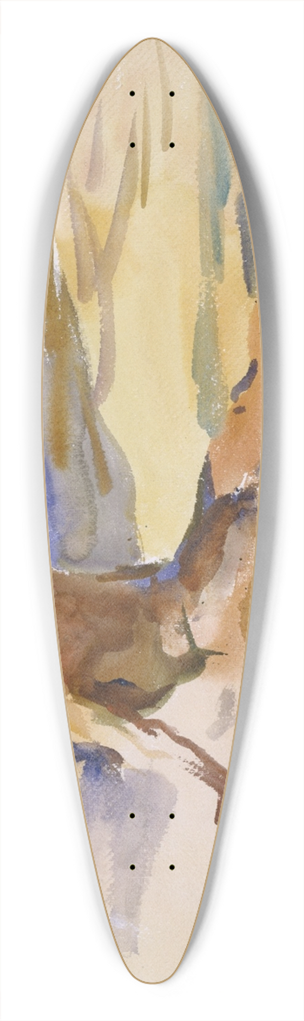 John Singer Sargent - Bather, Florida 39.3 inch art pintail longboard deck