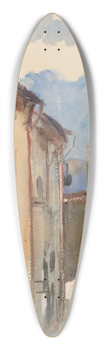 John Singer Sargent - Camprodon, Spain 39.3 inch art pintail longboard deck