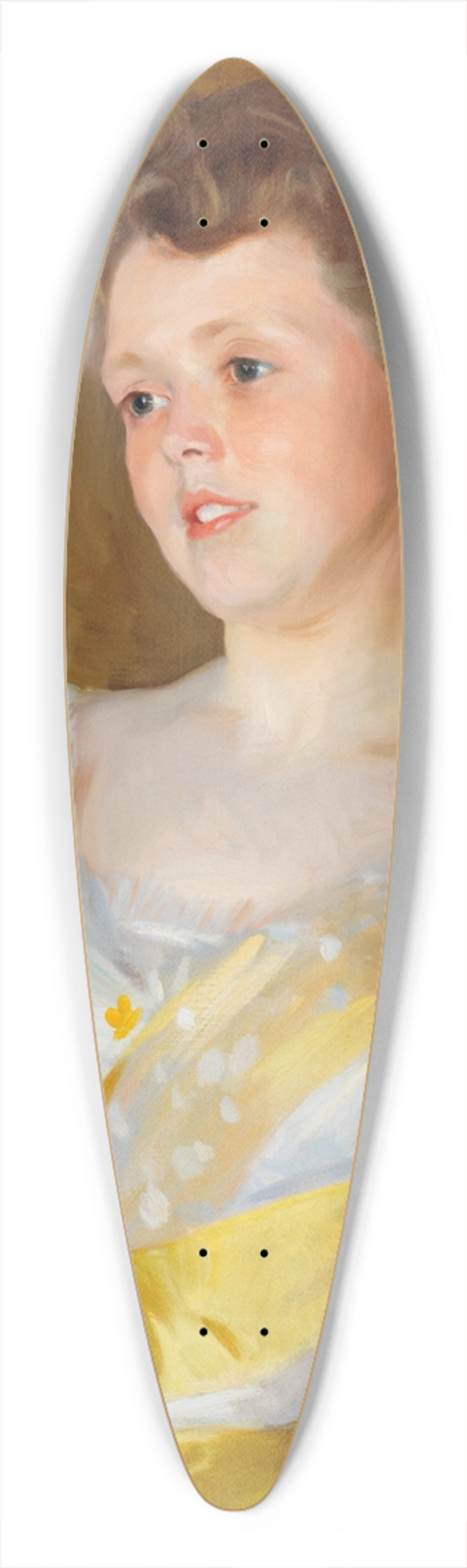 John Singer Sargent - Florence Addicks 39.3 inch art pintail longboard deck