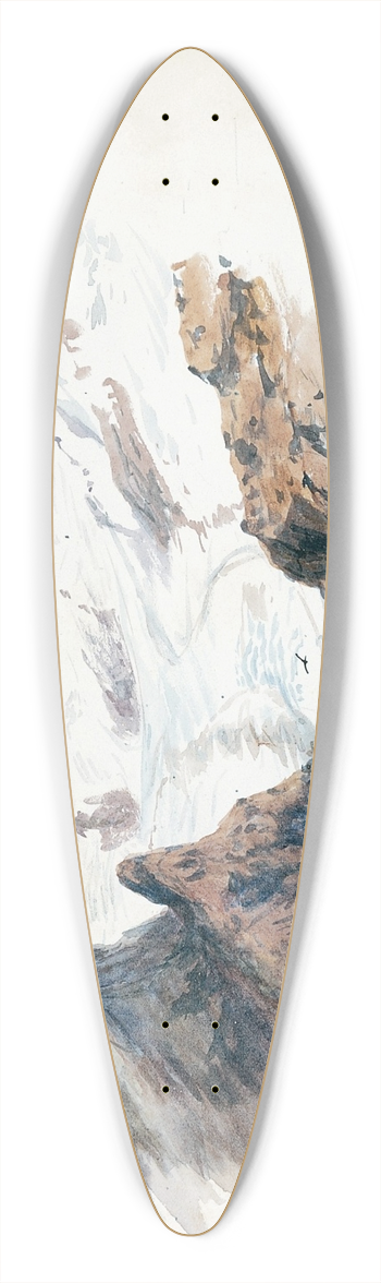 John Singer Sargent - Monte Rosa from Hornli, Zermatt 39.3 inch art pintail longboard deck