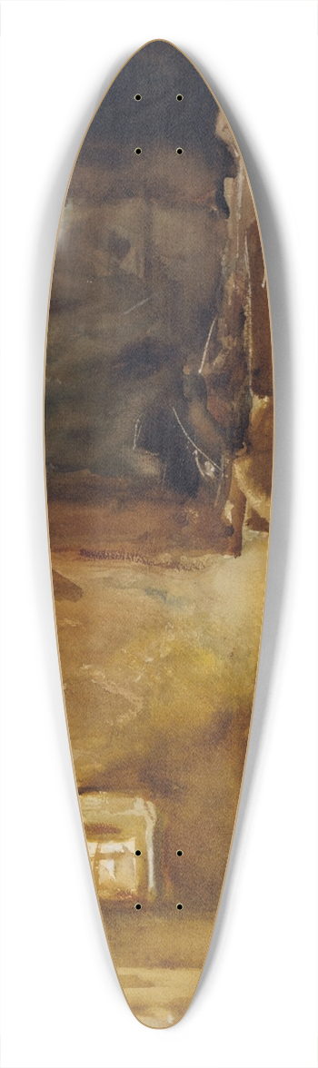 John Singer Sargent - Ruined CellarArras 39.3 inch art pintail longboard deck