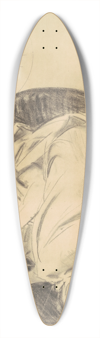 John Singer Sargent - Studies for Astronomy 39.3 inch art pintail longboard deck