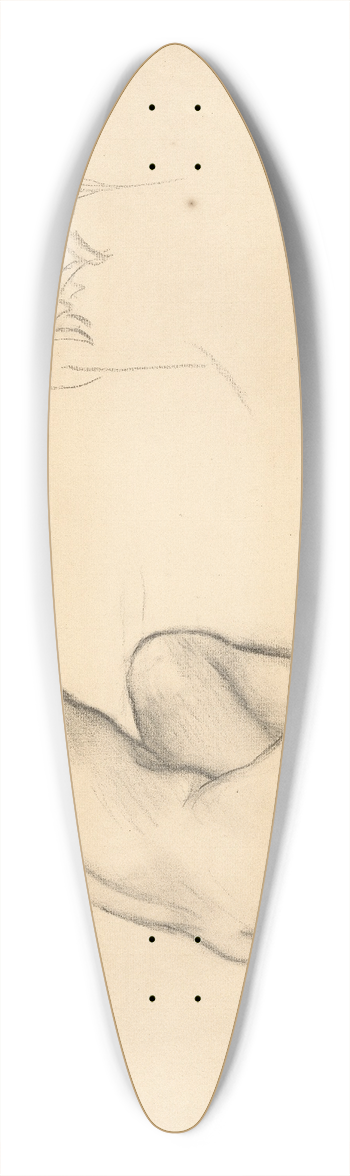 John Singer Sargent - Studies for The Unveiling of Truth 39.3 inch art pintail longboard deck