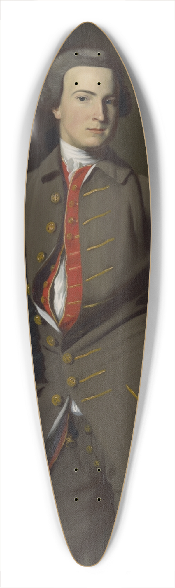 John Singleton Copley - Benjamin Pickman 39.3 inch art pintail longboard deck