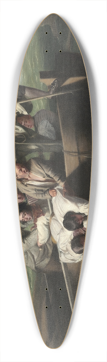 John Singleton Copley - Watson and the Shark 39.3 inch art pintail longboard deck