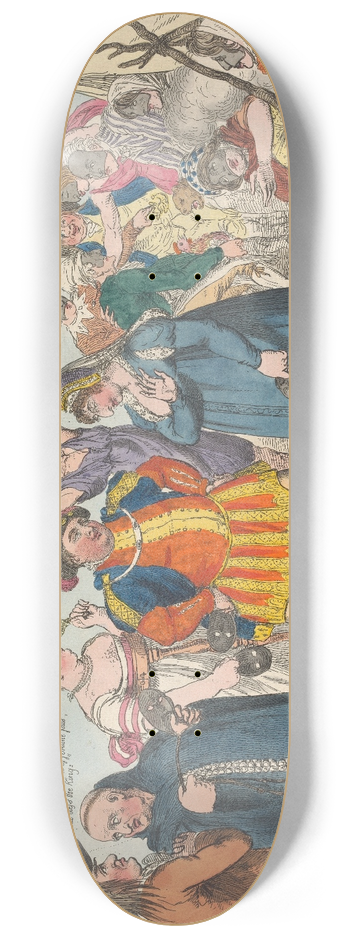 Charles Williams - The Union Club Masquerade 8.25 inch art skate deck