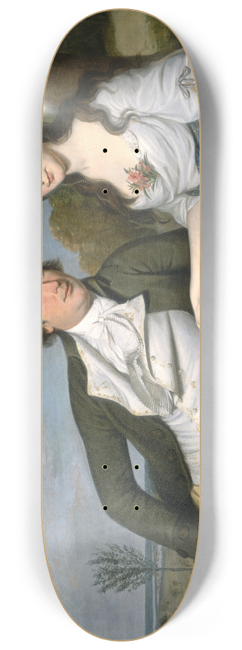 Charles Willson Peale - Benjamin and Eleanor Ridgely Laming 8.25 inch art skate deck