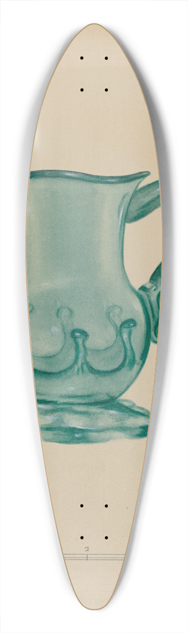 John Tarantino - Creamer 39.3 inch art pintail longboard deck