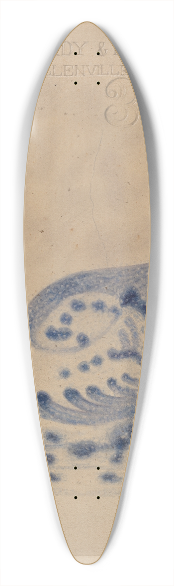 John Tarantino - Crock 39.3 inch art pintail longboard deck