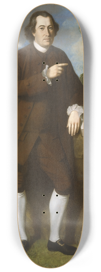Charles Willson Peale - John Beale Bordley 8.25 inch art skate deck