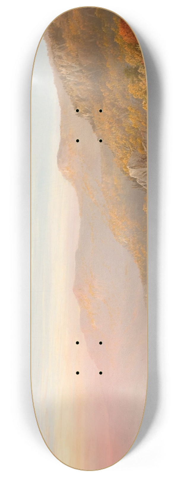 Charles W. Knapp - Mountain River Scene (Autumn of the Hudson) 8.25 inch art skate deck