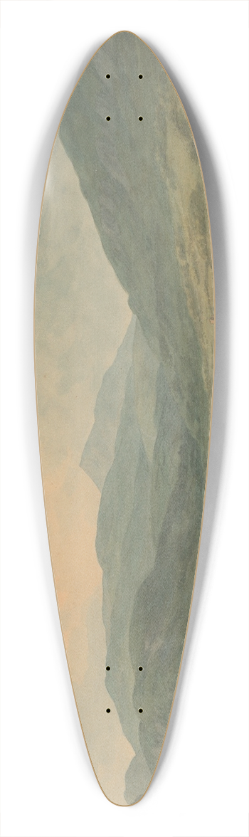 John Warwick Smith - The Junction of Lyon and Tay 39.3 inch art pintail longboard deck