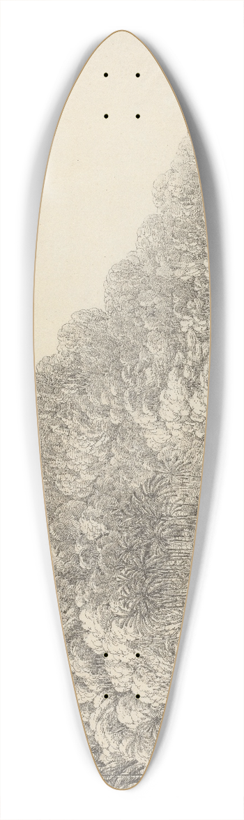 John Webber - View in the Island of Pulo Condore 39.3 inch art pintail longboard deck
