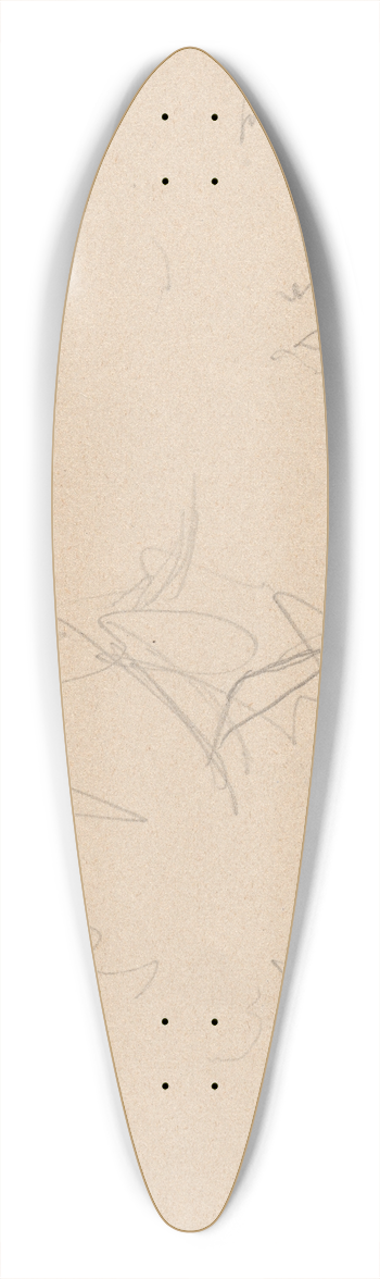 John White Alexander - Mark Twain 39.3 inch art pintail longboard deck