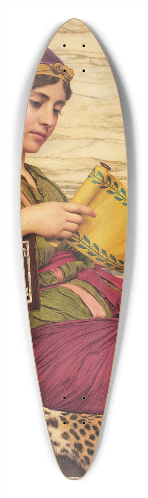 John William Godward - An Edition de Luxe 39.3 inch art pintail longboard deck