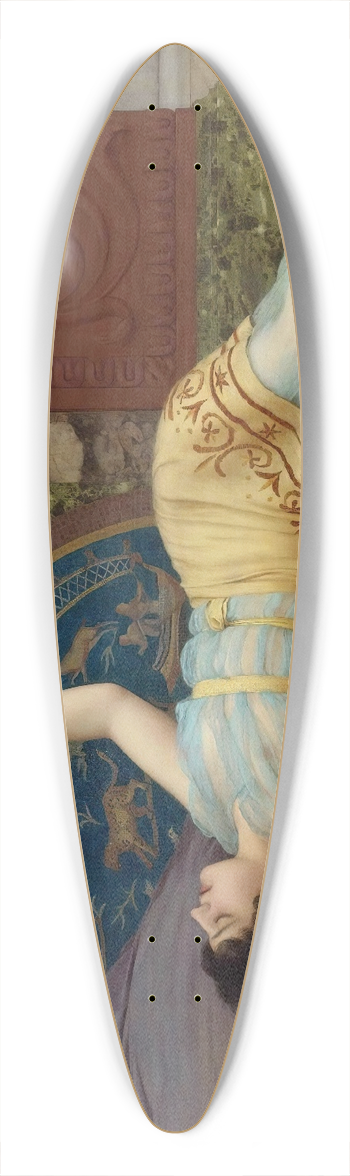 John William Godward - Dolce Far Niente 39.3 inch art pintail longboard deck