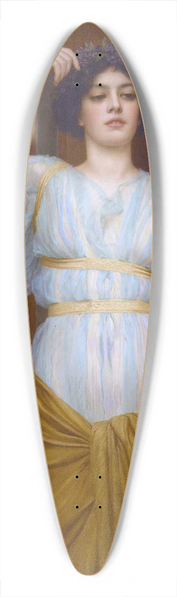 John William Godward - Ione 39.3 inch art pintail longboard deck