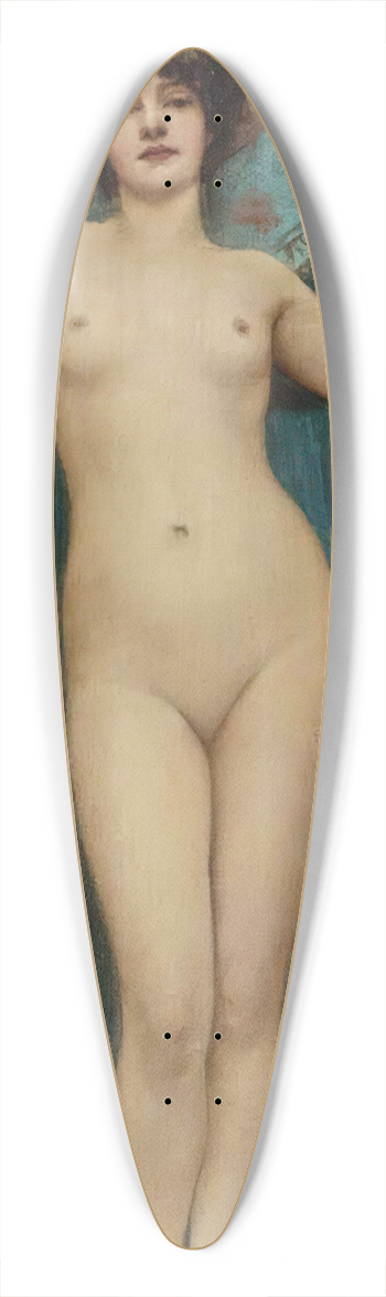 John William Godward - Study Of Campaspe 39.3 inch art pintail longboard deck