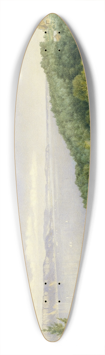 John William Hill - The Palisades 39.3 inch art pintail longboard deck