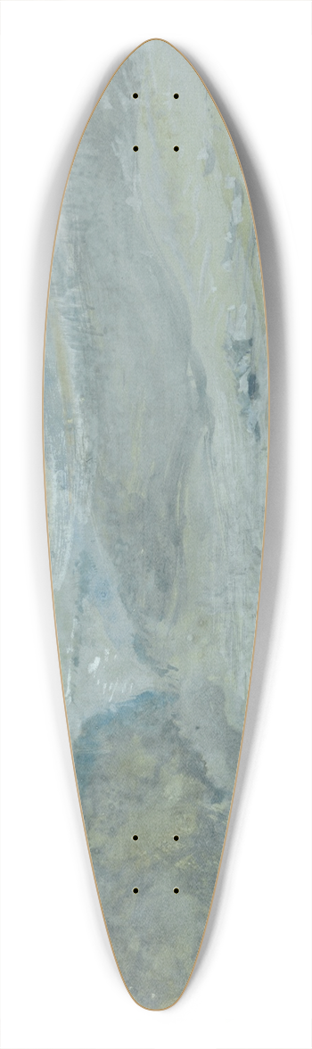 John William Inchbold - Swiss Valley Landscape 39.3 inch art pintail longboard deck