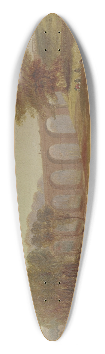 John Wilson Carmichael - Corby Viaduct, the Newcastle and Carlisle Railway 39.3 inch art pintail longboard deck