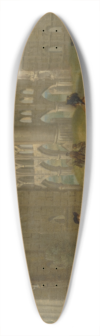 John Wootton - Rievaulx Abbey 39.3 inch art pintail longboard deck