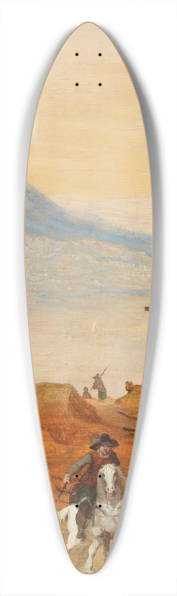 Joos de Momper - A landscape with horsemen 39.3 inch art pintail longboard deck