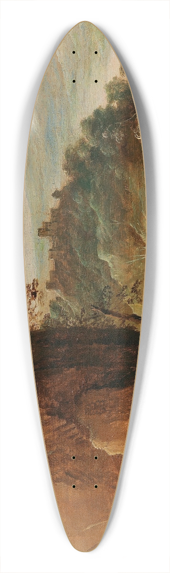 Joos de Momper - A rocky landscape with horsemen 39.3 inch art pintail longboard deck