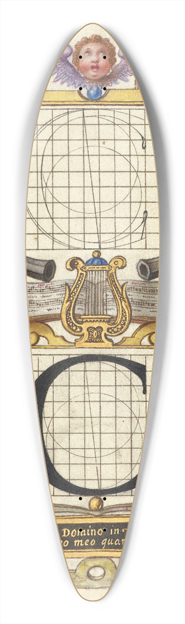 Joris Hoefnagel - Guide for Constructing the Letter C 39.3 inch art pintail longboard deck