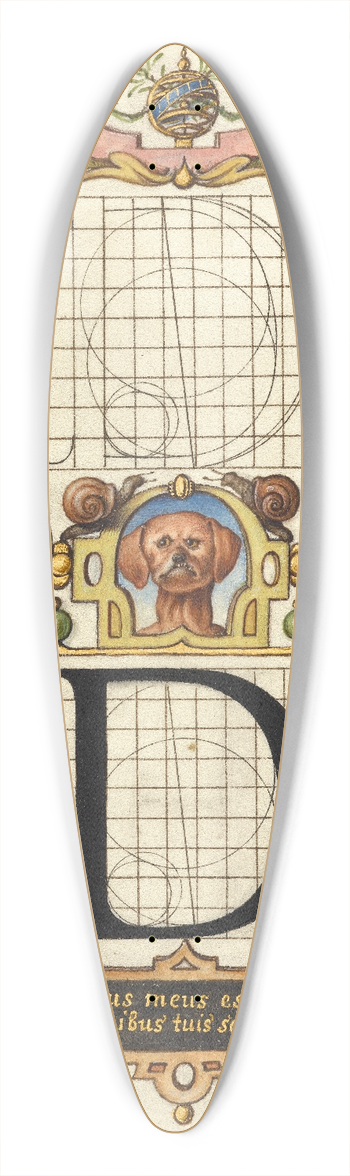 Joris Hoefnagel - Guide for Constructing the Letter D 39.3 inch art pintail longboard deck