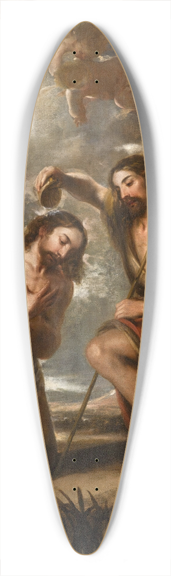 Jos Antolinez - The Baptism Of Christ 39.3 inch art pintail longboard deck