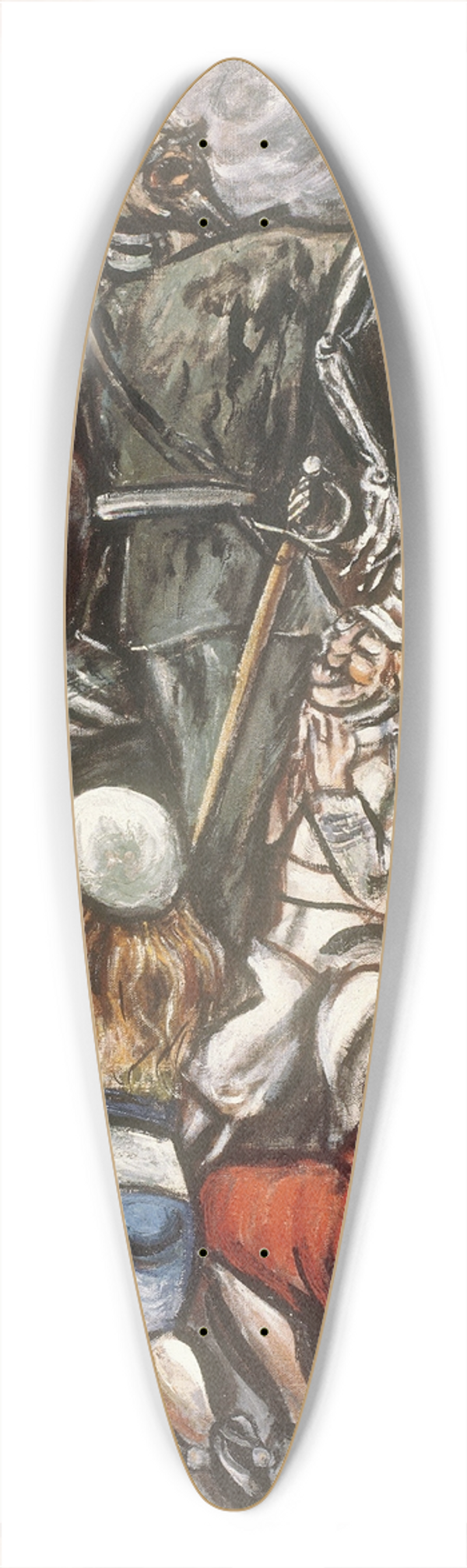 Jos Clemente Orozco - The Demagogue 39.3 inch art pintail longboard deck