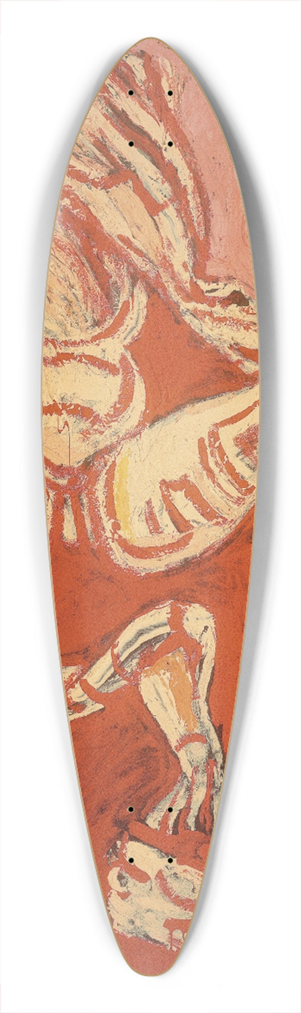 Jos Clemente Orozco - The Dismembered Man, from the Los teules series 39.3 inch art pintail longboard deck