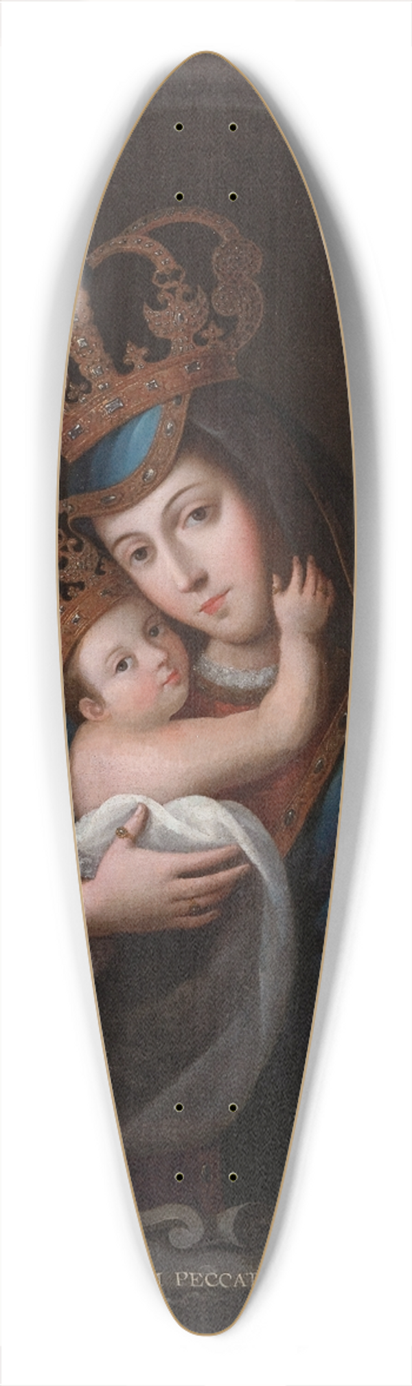 Jos de Paez - Nuestra Seora Del Refugio 39.3 inch art pintail longboard deck